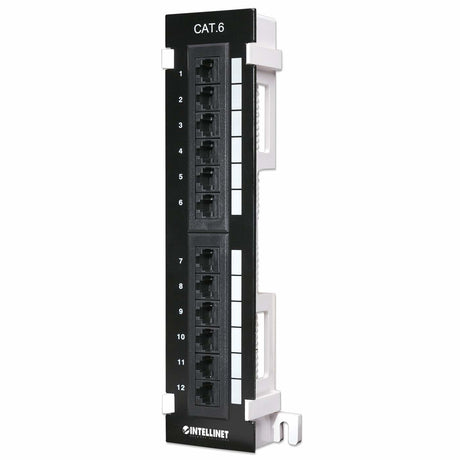 PANEL INT PARCHEO CAT6 12 PUERTOS PARA PARED