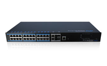 UTEPO UTP7224E-POE-L2 dispositivo de redes Fast Ethernet (10/100) Energía sobre Ethernet (PoE) Negro