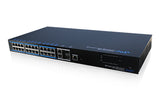 UTEPO UTP7224E-POE-L2 dispositivo de redes Fast Ethernet (10/100) Energía sobre Ethernet (PoE) Negro