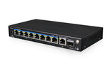 UTEPO UTP3-GSW0802-TSP120 dispositivo de redes Gigabit Ethernet (10/100/1000) Energía sobre Ethernet (PoE) Negro