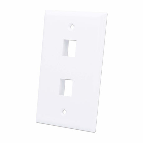 Intellinet Tapa para Caja (Faceplate) placas de pared y cubiertas de interruptor Blanco Convencional Universal Módulo Keystone