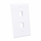 Intellinet Tapa para Caja (Faceplate) placas de pared y cubiertas de interruptor Blanco Convencional Universal Módulo Keystone