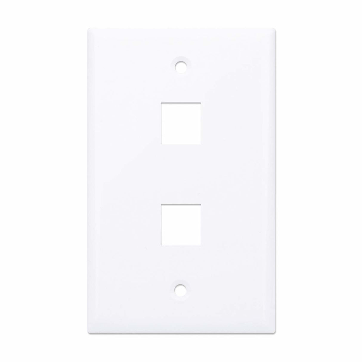 Intellinet Tapa para Caja (Faceplate) placas de pared y cubiertas de interruptor Blanco Convencional Universal Módulo Keystone