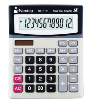 Nextep NE-182 calculadora Bolsillo Calculadora básica Negro, Gris