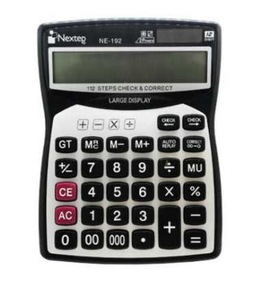 Nextep NE-192 calculadora Escritorio Calculadora básica Negro, Gris
