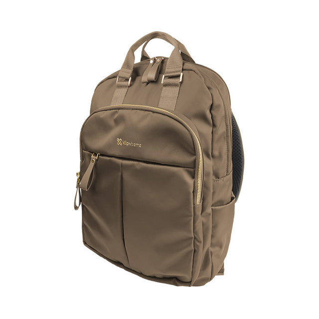 Klip Xtreme Toscana mochila Mochila casual Café Nylon, Poliéster, Poliuretano, Ciudad, Unisex, Compartimento del portáti
