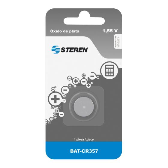 Steren BAT-CR357 pila doméstica Batería recargable SR44 Óxido de plata