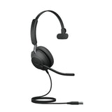 Jabra Evolve2 40 SE Auriculares Alámbrico Diadema Llamadas/Música USB tipo A Negro, 20 - 20000 Hz, 113 g
