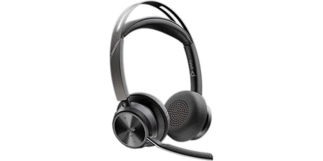 HP Poly Auriculares Poly Voyager Focus 2 USB-C-C con certificación Microsoft Teams + adaptador USB-C/A Auriculares Auriculares Diadema Oficina/Centro de llamadas Binaural