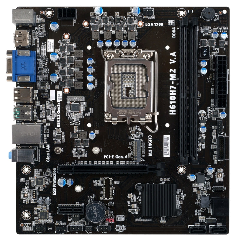 Tarjeta Madre ECS H610H7-M2 Micro-ATX Socket LGA1700 DDR4 HDMI RJ45