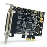 StarTech.com Tarjeta Adaptadora PCI Express PCIe de 4 Puertos Serie con Cable Multiconector RS232 Serial - Reemplazado p