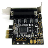 StarTech.com Tarjeta Adaptadora PCI Express PCIe de 4 Puertos Serie con Cable Multiconector RS232 Serial - Reemplazado p