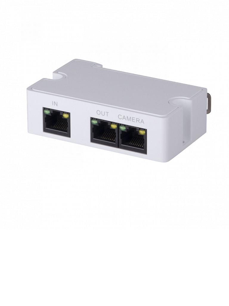 Extensor PoE Pasivo Dahua PFT1300, 2 Puertos Fast Ethernet, Conexión en Cascada 300 Mts