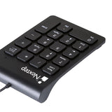 TECLADO NUMÉRICO NEXTEP ALAMBRICO 18 TECLAS COLOR NEGRO NE-417