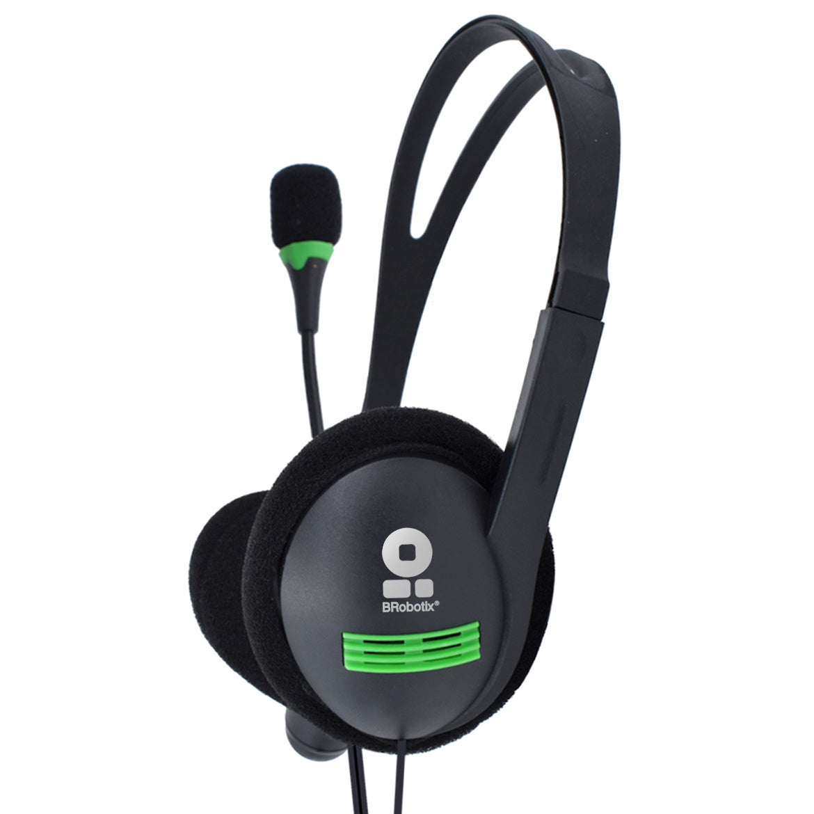BRobotix 651428 auricular y casco Auriculares Alámbrico Diadema Oficina/Centro de llamadas Negro