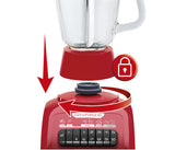 T-Fal InfinyForce 10 1.25 L Batidora de mesa 550 W Rojo, Función de pulso, Picahielos