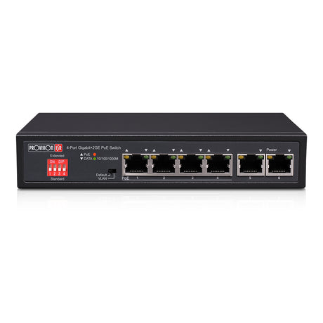 Provision-ISR PoES-0472GC+2G Gigabit Ethernet (10/100/1000) Energía sobre Ethernet (PoE) Negro