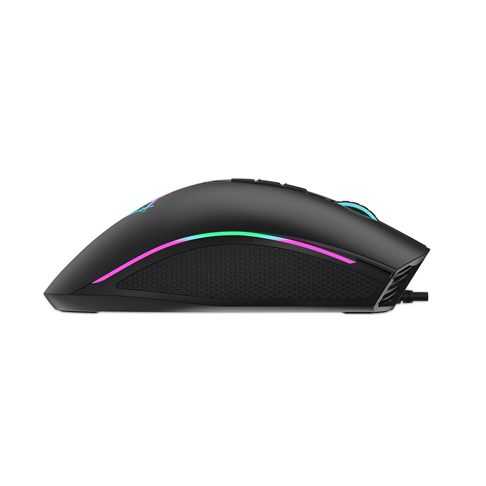 Yeyian YMG-24110N ratón Juego Diestro USB tipo A Óptico 6400 DPI, Negro