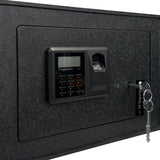 XE Seguridad CFBM-25 caja fuerte Caja fuerte portátil Negro, Lector de huellas dactilares, Llave, Cerradura con combinac