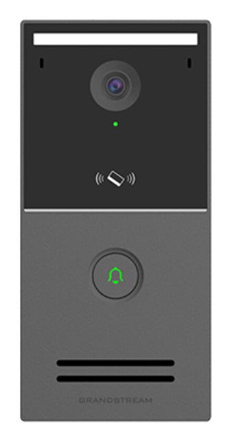 GDS3727, Video Portero SIP/VoIP 4MP, WiFi-6, 1 botón de timbre, Onvif, RFDI, plástico