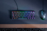Razer Huntsman Mini teclado Juego USB Español Negro, Alámbrico, Interruptor de llave óptico, LED RGB
