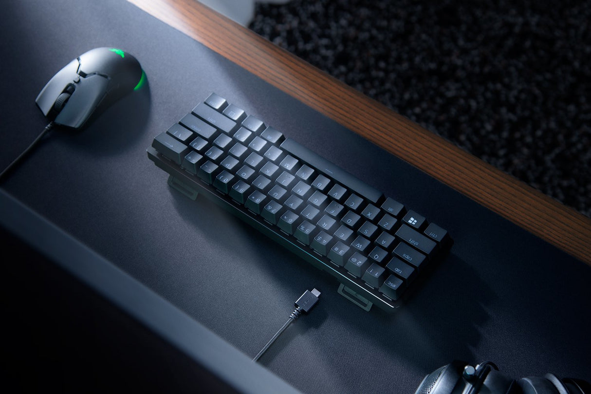 Razer Huntsman Mini teclado Juego USB Español Negro, Alámbrico, Interruptor de llave óptico, LED RGB