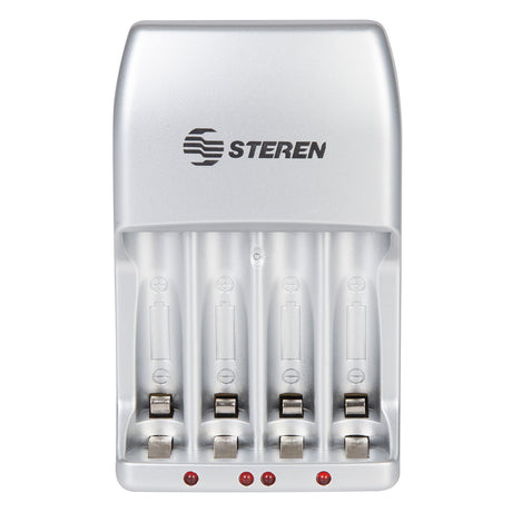 Steren CRG-100 cargador de batería Corriente alterna, Níquel-cadmio (NiCd), Níquel-metal hidruro (NiMH), AAAA