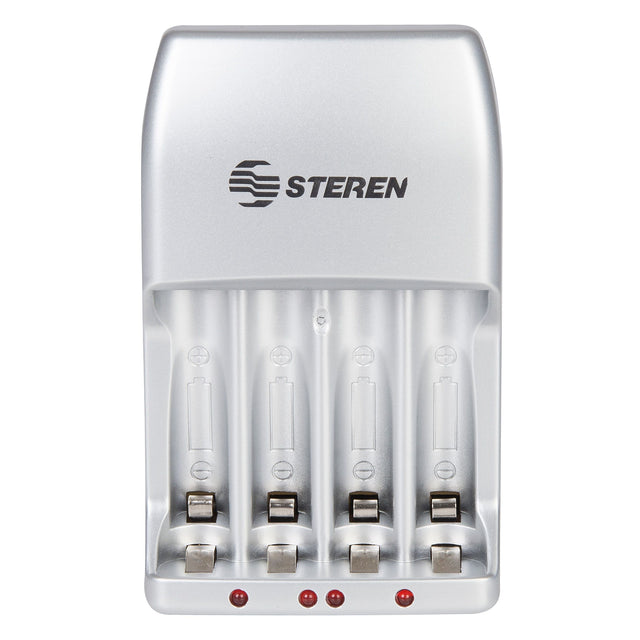 Steren CRG-100 cargador de batería Corriente alterna, Níquel-cadmio (NiCd), Níquel-metal hidruro (NiMH), AAAA