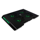 Game Factor CPG400 enfriador para laptop 43.2 cm (17") 800 RPM Negro, 4 pieza(s), 60 cfm