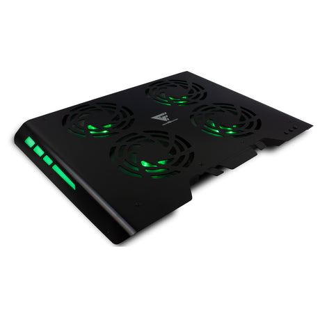 Game Factor CPG400 enfriador para laptop 43.2 cm (17") 800 RPM Negro, 4 pieza(s), 60 cfm