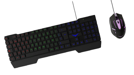 Naceb Technology NA-0951 teclado Ratón incluido Juego USB QWERTY Inglés Negro