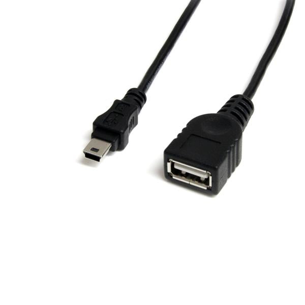 StarTech.com Cable Mini USB 2.0 (30 cm) - USB A a Mini B H/M Cable USB A Mini-USB B Macho/Hembra Macho