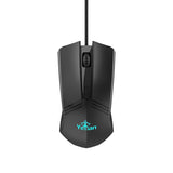 Yeyian YKP-20704 teclado Ratón incluido Juego USB QWERTY Inglés de EE.UU. Negro, Alámbrico, Interruptor de membrana, LED