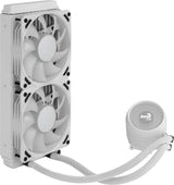 Aerocool MIRAGEL240W Refrigeración Líquida CPU 2xVentilador 12cm ARGB TDP 400W Blanco sistemas de refrigeración para ordenadores Procesador 72,2 cfm 1,62 mmH2O 20,2 dB