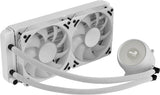 Aerocool MIRAGEL240W Refrigeración Líquida CPU 2xVentilador 12cm ARGB TDP 400W Blanco sistemas de refrigeración para ordenadores Procesador 72,2 cfm 1,62 mmH2O 20,2 dB