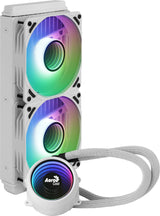 Aerocool MIRAGEL240W Refrigeración Líquida CPU 2xVentilador 12cm ARGB TDP 400W Blanco sistemas de refrigeración para ordenadores Procesador 72,2 cfm 1,62 mmH2O 20,2 dB