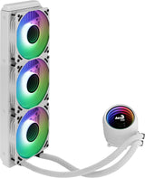 Aerocool MIRAGEL360W Refrigeración Líquida CPU 3xVentilador 12cm ARGB TDP 550W Blanco sistemas de refrigeración para ordenadores Procesador 1,62 mmH2O 26,8 dB 20,2 dB
