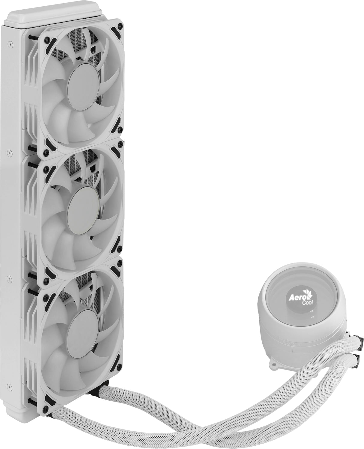 Aerocool MIRAGEL360W Refrigeración Líquida CPU 3xVentilador 12cm ARGB TDP 550W Blanco sistemas de refrigeración para ordenadores Procesador 1,62 mmH2O 26,8 dB 20,2 dB