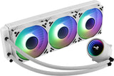 Aerocool MIRAGEL360W Refrigeración Líquida CPU 3xVentilador 12cm ARGB TDP 550W Blanco sistemas de refrigeración para ordenadores Procesador 1,62 mmH2O 26,8 dB 20,2 dB