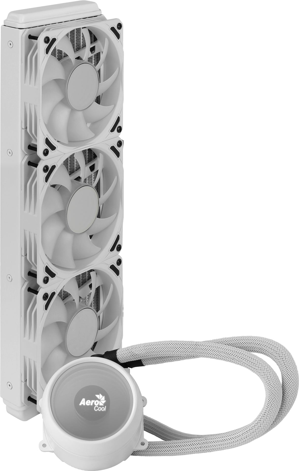 Aerocool MIRAGEL360W Refrigeración Líquida CPU 3xVentilador 12cm ARGB TDP 550W Blanco sistemas de refrigeración para ordenadores Procesador 1,62 mmH2O 26,8 dB 20,2 dB