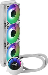 Aerocool MIRAGEL360W Refrigeración Líquida CPU 3xVentilador 12cm ARGB TDP 550W Blanco sistemas de refrigeración para ordenadores Procesador 1,62 mmH2O 26,8 dB 20,2 dB