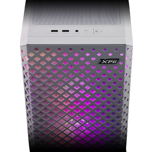 XPG DEFENDER PRO Torre Media Blanca carcasas ordenador SPCC Escritorio PC Blanco