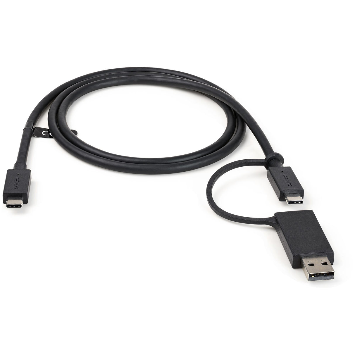 StarTech.com Cable USB-C de 1m con Llave Adaptador (Dongle) a USB-A - Cable Híbrido USB Tipo C a USBC (10Gbps y PD de 100W) o USBA (5Gbps) - Ideal Para Docking Stations Híbridas Cable USB 3.2 Gen 2 (3.1 Gen 2) USB C USB C Macho