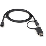 StarTech.com Cable USB-C de 1m con Llave Adaptador (Dongle) a USB-A - Cable Híbrido USB Tipo C a USBC (10Gbps y PD de 100W) o USBA (5Gbps) - Ideal Para Docking Stations Híbridas Cable USB 3.2 Gen 2 (3.1 Gen 2) USB C USB C Macho