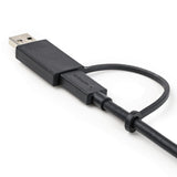 StarTech.com Cable USB-C de 1m con Llave Adaptador (Dongle) a USB-A - Cable Híbrido USB Tipo C a USBC (10Gbps y PD de 100W) o USBA (5Gbps) - Ideal Para Docking Stations Híbridas Cable USB 3.2 Gen 2 (3.1 Gen 2) USB C USB C Macho