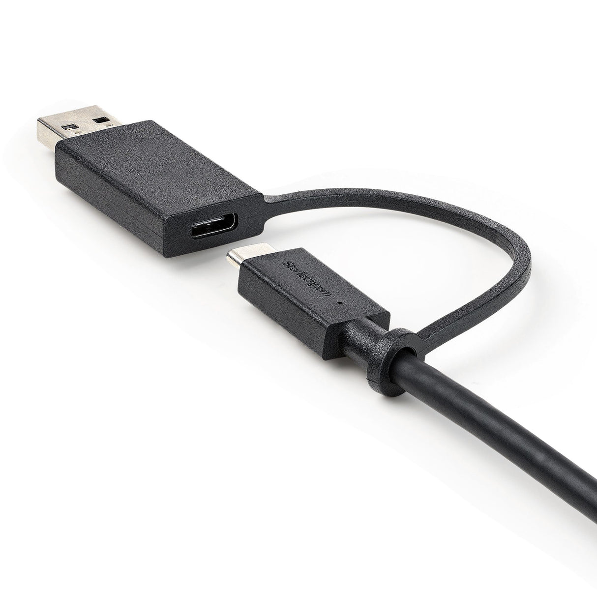 StarTech.com Cable USB-C de 1m con Llave Adaptador (Dongle) a USB-A - Cable Híbrido USB Tipo C a USBC (10Gbps y PD de 100W) o USBA (5Gbps) - Ideal Para Docking Stations Híbridas Cable USB 3.2 Gen 2 (3.1 Gen 2) USB C USB C Macho