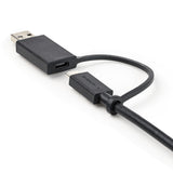 StarTech.com Cable USB-C de 1m con Llave Adaptador (Dongle) a USB-A - Cable Híbrido USB Tipo C a USBC (10Gbps y PD de 100W) o USBA (5Gbps) - Ideal Para Docking Stations Híbridas Cable USB 3.2 Gen 2 (3.1 Gen 2) USB C USB C Macho