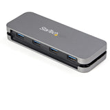 StarTech.com Hub USB 3.0 de 4 Puertos USB-A - Ladrón USB 3.2 Gen 1 SuperSpeed de 5Gbps Portátil Tipo A - Alimentado por 