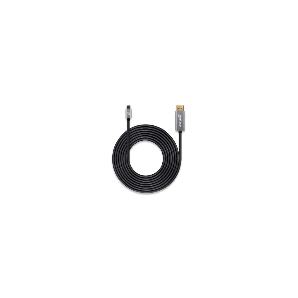 Manhattan Cable USB-C a DisplayPort 1.4, 8K@60Hz, 3 m, macho a macho, no bidireccional, negro, 3 años de garantía Cable 