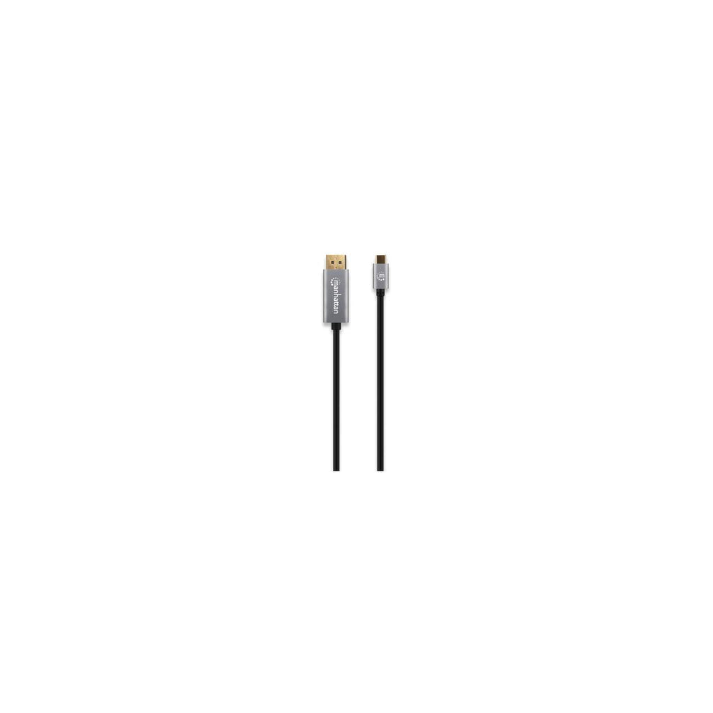 Manhattan Cable USB-C a DisplayPort 1.4, 8K@60Hz, 3 m, macho a macho, no bidireccional, negro, 3 años de garantía Cable 